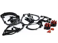 Kit d'allumage Câbles HT, Bras de rotor, Capuchons d'allumeur Porsche 993 - 93060291901, 93060290202, 99360206099